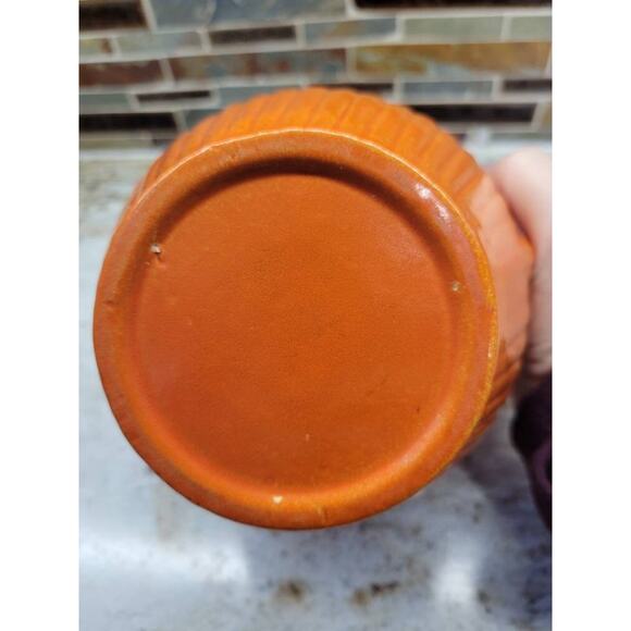 Vintage Red Wing Gypsy Trail Reed Tall Ribbed Pottery Pitcher,  Unmarked - Picture 6 of 6